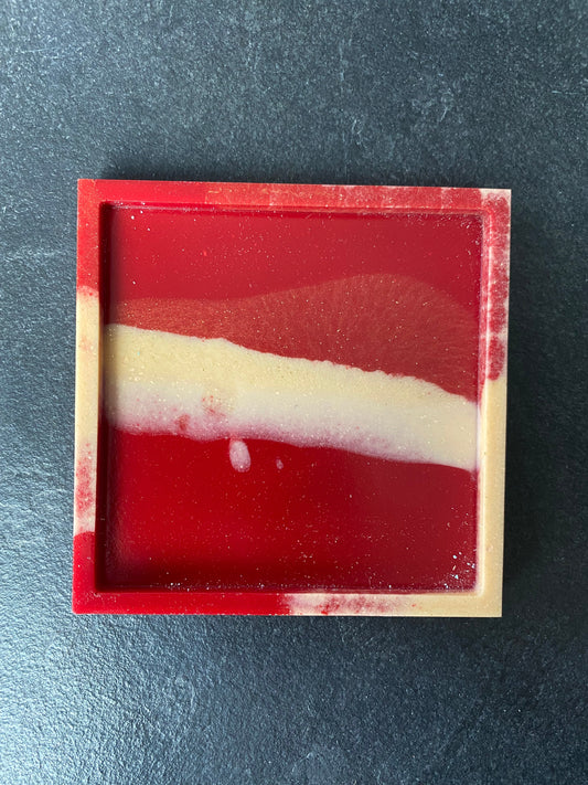 Aline - Onderlegger - Vierkant - Rood